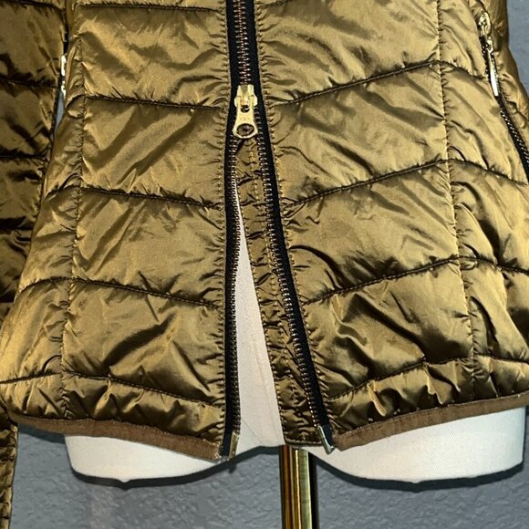EQUESTRIAN STOCKHOLM LIGHTWEIGHT PERFORMANCE NYLON PUFFER JACKET in BRONZE - S - Picture 12 of 14